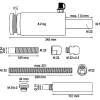 Vigor V2874 (Wallmek 03-00028) Гидравлический цилиндр двустороннего действия 32 т