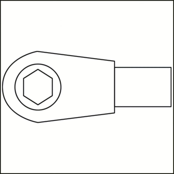 Трещотка, вставка 9х12 мм, для бит 1/4" (6,3 мм), Hazet 6408