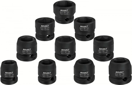 Hazet 900SK/10 1/2" Набор ударных головок · Внешний шестигранный профиль