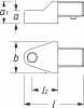 Адаптер вставка шестигранник 8=5/16" 9х12 Hazet 6420C