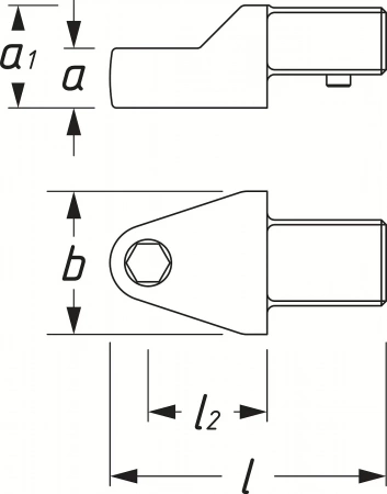 Адаптер вставка шестигранник 8=5/16" 9х12 Hazet 6420C