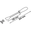 Vigor V1213 Шабер, 265х150х22мм