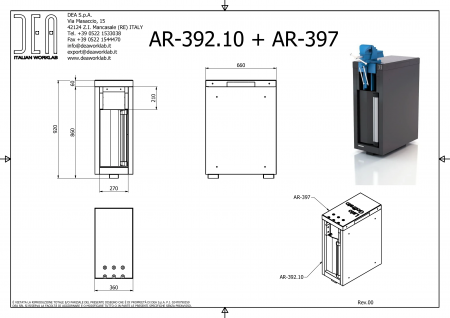 DEA AR-392.10 Модуль для складных тисков, серия 90