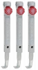 Kukko 1-252-S Быстрорегулируемые стандартные захваты, 3 штуки (набор)