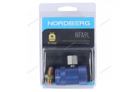 Муфта быстросъемная R1234yf низкое давление, синяя NORDBERG NFA9L