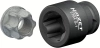Hazet 2784S-1 1/2" Набор ударных головок со специальным профилем. Профиль с пазами