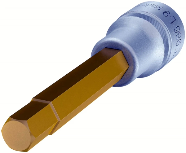 Hazet 986L-9 1/2" Торцевая головка-бита · Внутренний шестигранный профиль. 9 мм