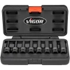 Vigor V7019 Набор ударных головок 1/2" с насадками (внутренний шестигранник 5-19 мм)