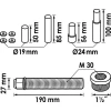 Vigor V4699 (Wallmek 01-00039) Набор нажимных шпинделей, ручной, 10 штук