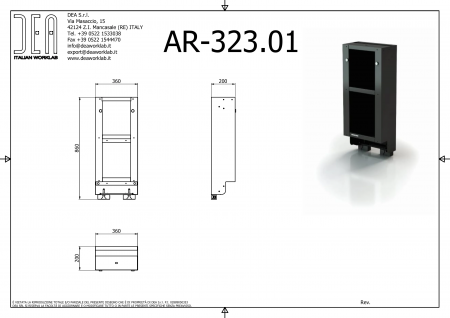 DEA AR-323.01 Задняя закрывающая панель, серия 90