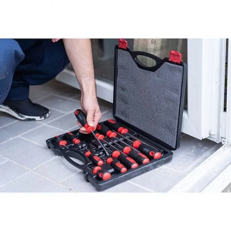 Vigor V4655 Набор отверток, размеры 0,6x3–1,6x10 мм, PH0–PH3, 11 штук