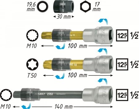 Hazet 4641/4 Инструмент для шкива поликлинового ремня