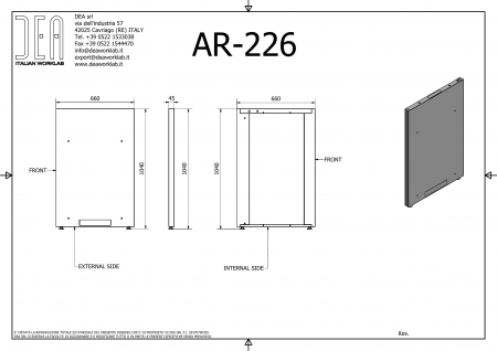 DEA AR-226.01 Правая боковая опора, серия 110