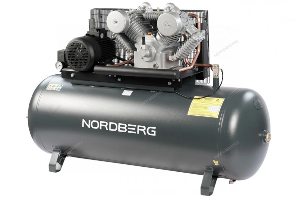 Компрессор поршневой с ременной передачей 380В, ресив. 500л, 1400л/мин NORDBERG NCP500/1400