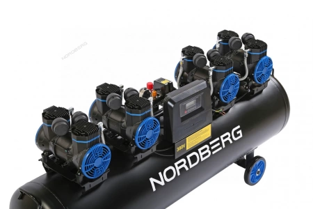 Компрессор безмасляный 380 В, ресивер 200 л, 1000 л/мин NORDBERG NCEO200/1000