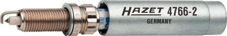 Hazet 4766-2 3/8" Ключ для свечей зажигания Внешний 12-гранный профиль. 14 мм
