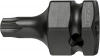 Hazet 995S6-T50 1/2" 24 мм Внешний шестигранник Ударная торцевая головка-бита Внутренний профиль TORX®