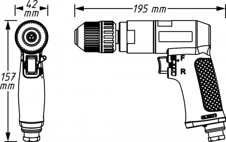 Пневматическая дрель Hazet 9030 N-1