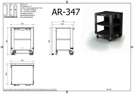 DEA AR-347 Тележка для деталей, серия 90