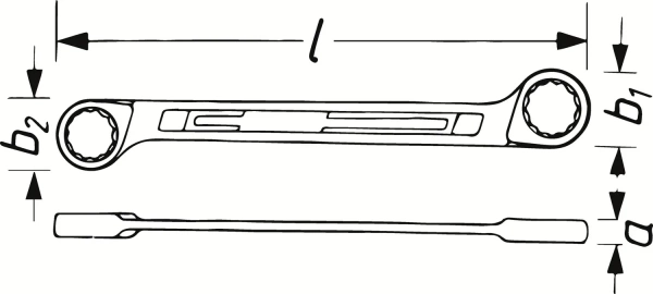 Hazet 610N-18X19 Двусторонний накидной ключ