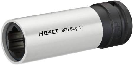 Hazet 905SLG-17 1/2" Ударная головка гибридный специальный профиль Колесные болты гибридный специальный профиль. 1