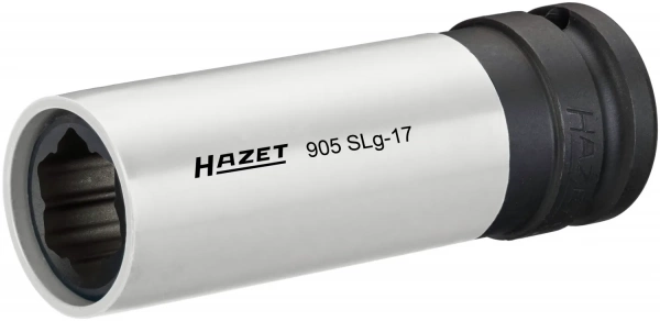 Hazet 905SLG-17 1/2" Ударная головка гибридный специальный профиль Колесные болты гибридный специальный профиль. 1