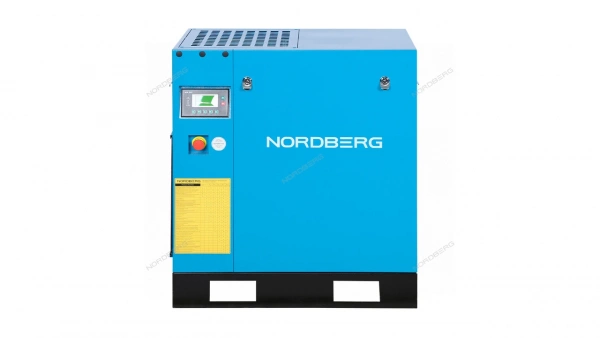 Компрессор винтовой, 7,5 кВт, 10 бар, 900 л/мин, IP55, без ресивера NORDBERG NCC10